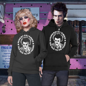 Hoodie (Uni) "Punkrockzombie"
